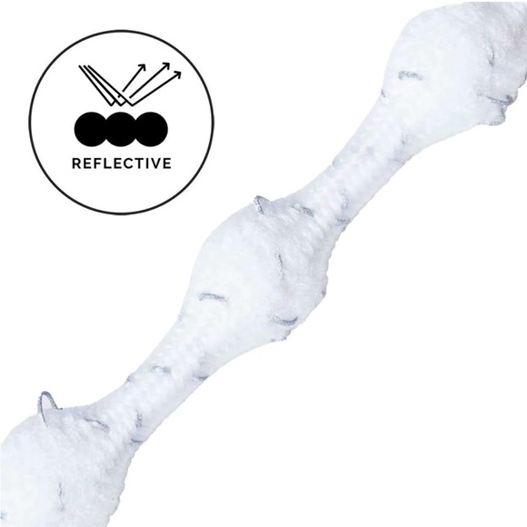 Caterpy Run No-Tie Laces × 2
Standard - 30in / 75cm / Silky White (Reflective) - Picture 2 of 8